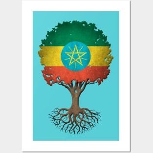 Tree of Life with Ethiopian Flag Posters and Art